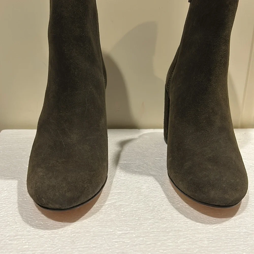 Thursday Boot Company Women's Olive Suede Ankle Boots